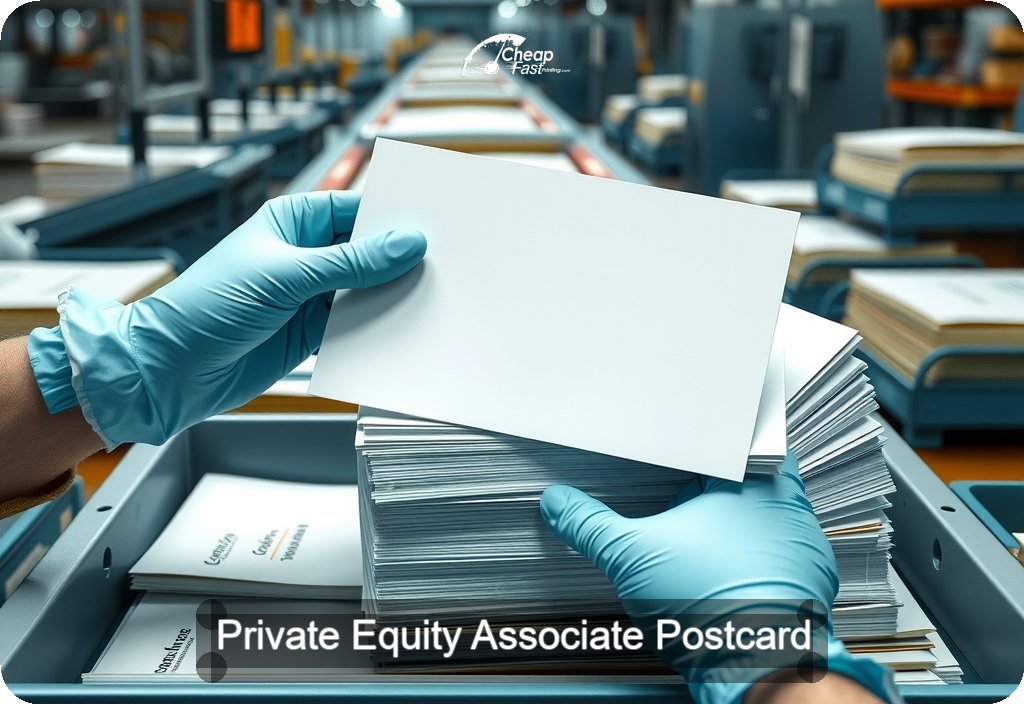 Private Equity Associate Postcard Sample 03 · 6" x 11" design sample