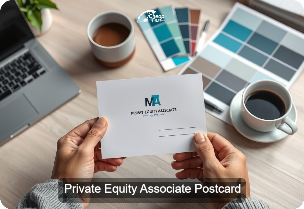 Private Equity Associate Postcard Sample 10 · 4" x 6" design sample