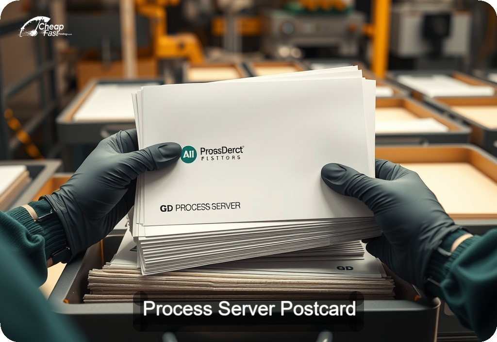 Process Server Postcard Sample 05 · 6" x 11" design sample