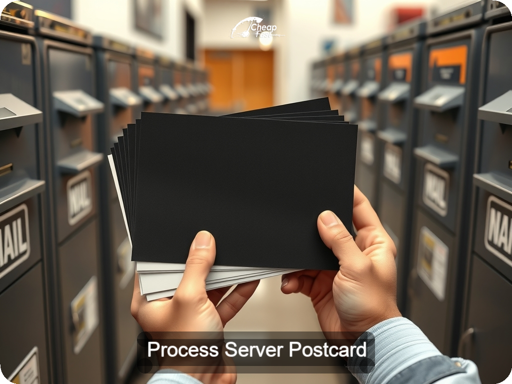 Process Server Postcard Sample 10 · 6.5" x 9" design sample