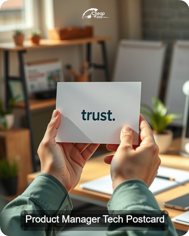 Product Manager Tech Postcard Sample 08 · 4.25" x 5.5" design sample