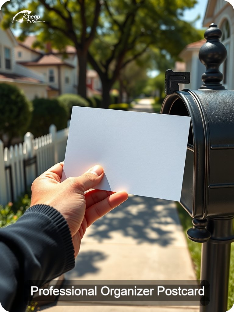 Professional Organizer Postcard Sample 07 · 5" x 7" design sample