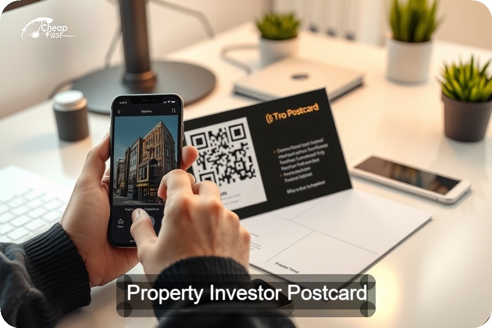 Property Investor Postcard Sample 04 · 6" x 9" design sample