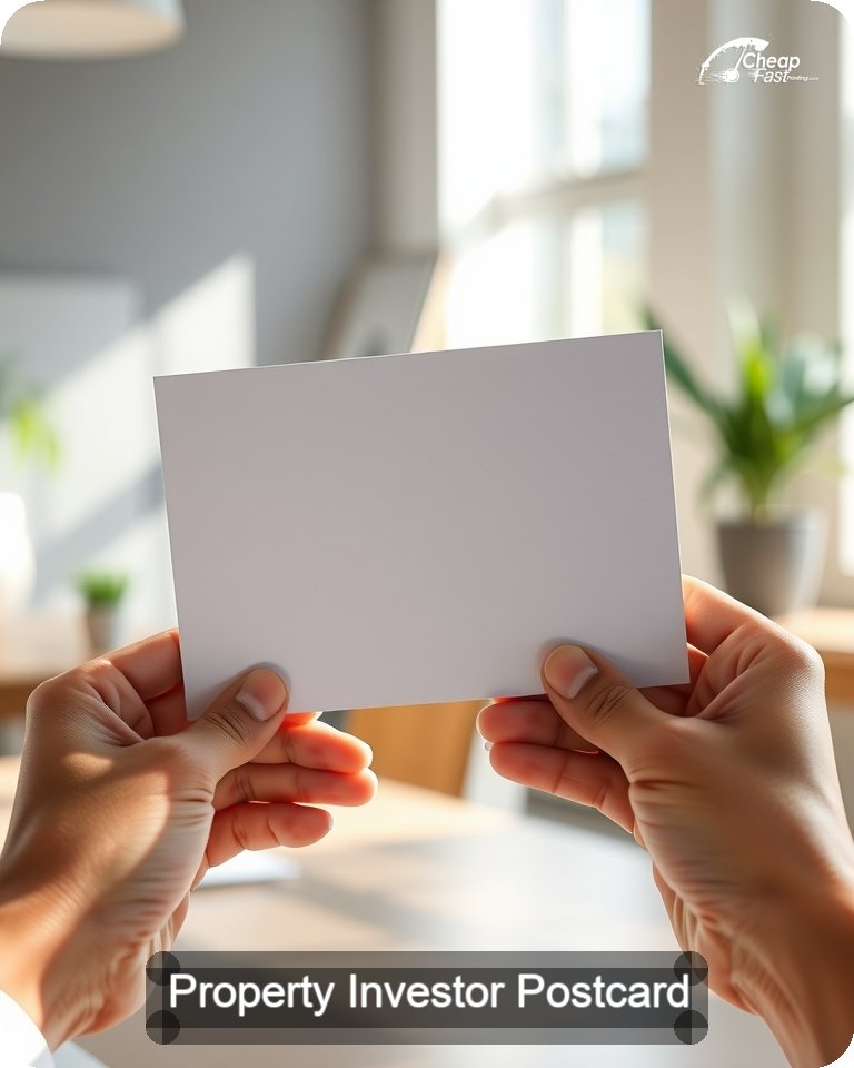 Property Investor Postcard Sample 07 · 4.25" x 5.5" design sample