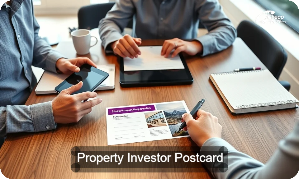 Property Investor Postcard Sample 08 · 4" x 9" design sample