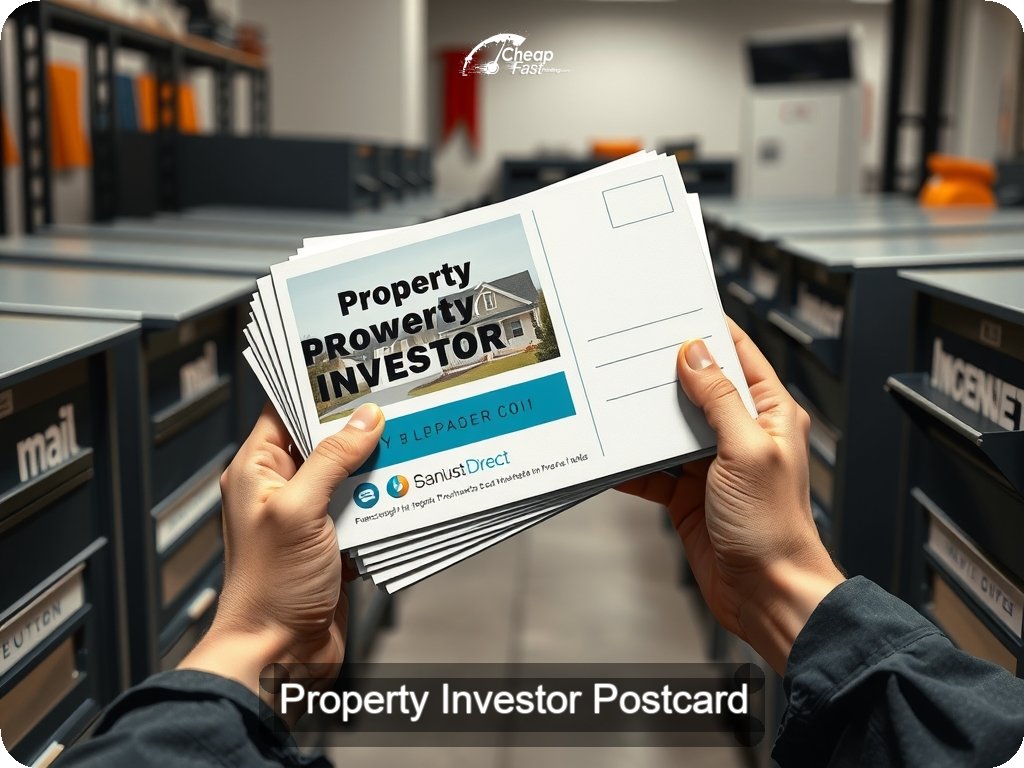 Property Investor Postcard Sample 10 · 6.5" x 9" design sample