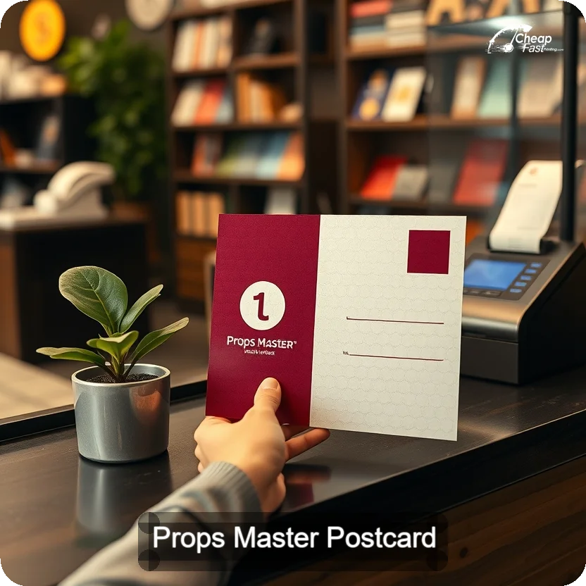 Props Master Postcard Sample 08 · 5" x 5" design sample