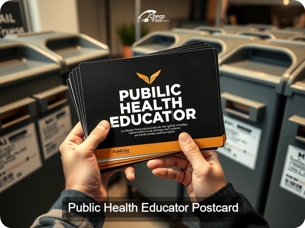 Public Health Educator Postcard Sample 02 · 6.5" x 9" design sample