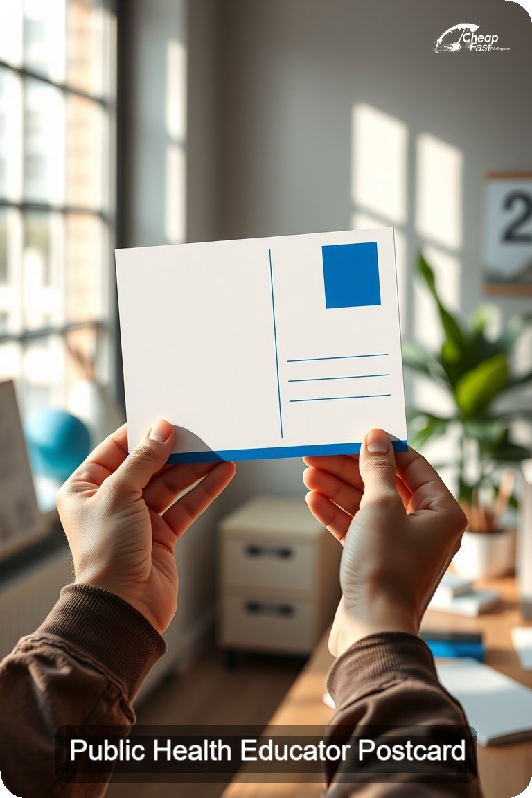 Public Health Educator Postcard Sample 03 · 4.5" x 11" design sample