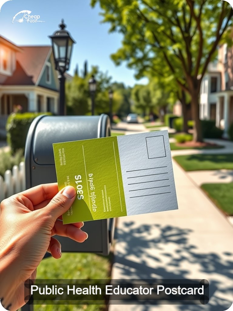 Public Health Educator Postcard Sample 05 · 5" x 7" design sample