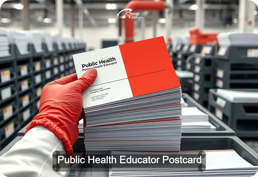 Public Health Educator Postcard Sample 07 · 6" x 11" design sample
