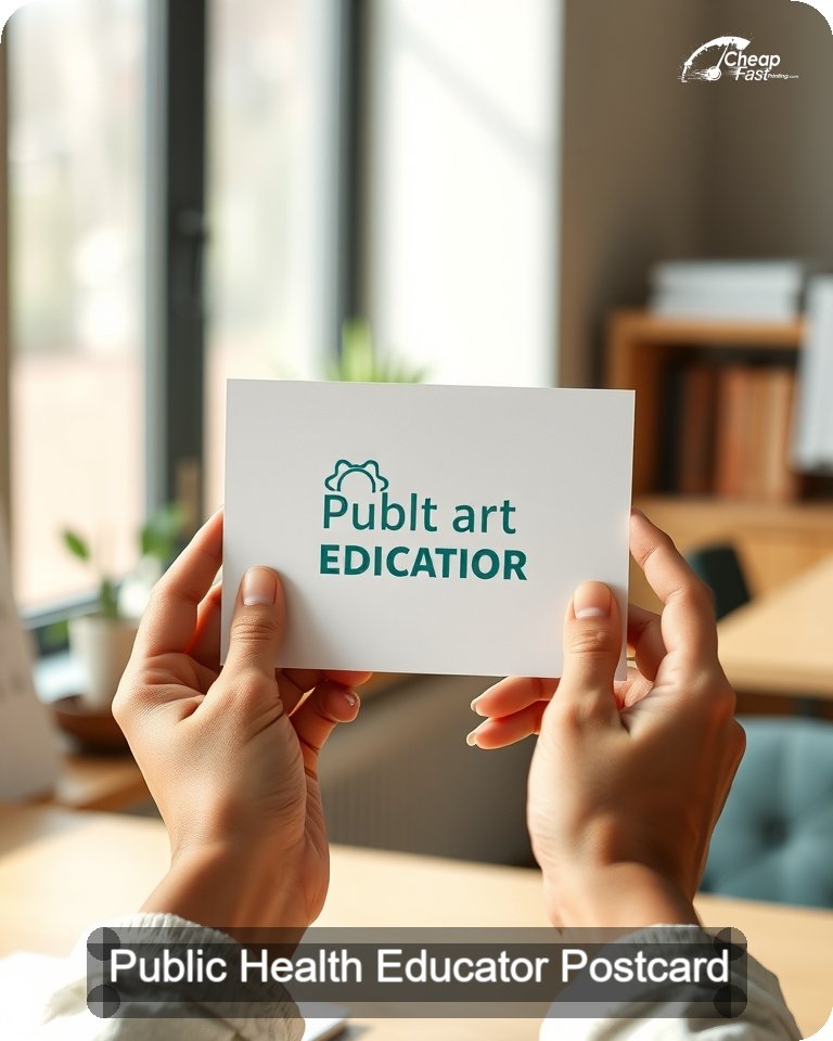 Public Health Educator Postcard Sample 09 · 4.25" x 5.5" design sample