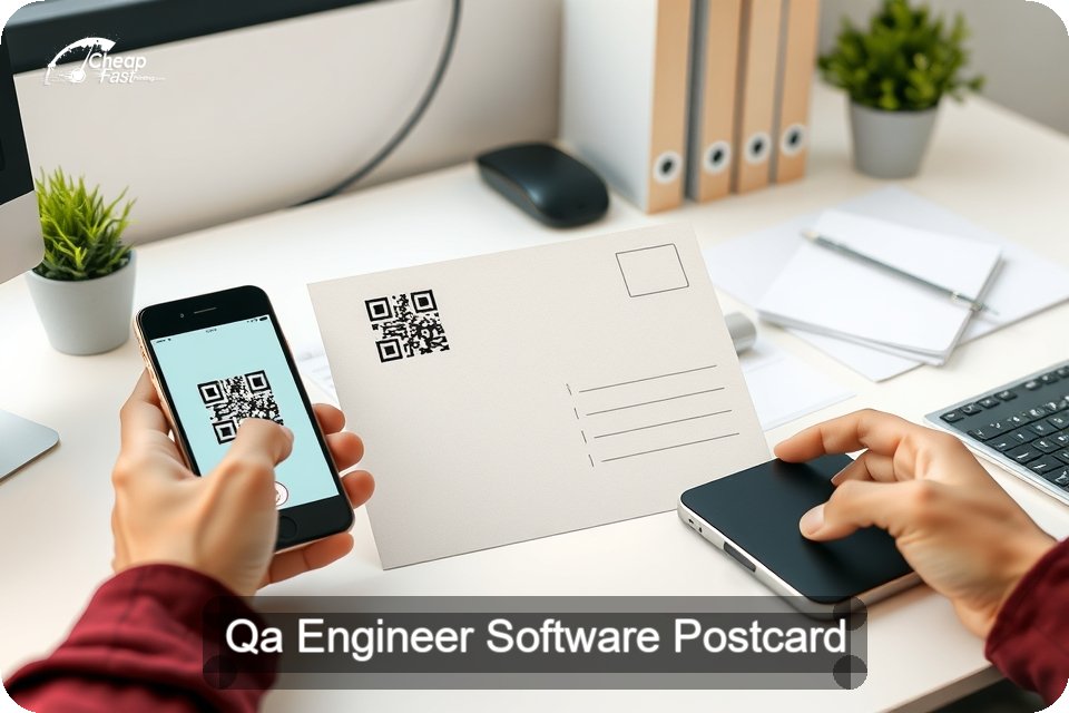 Qa Engineer Software Postcard Sample 02 · 6" x 9" design sample