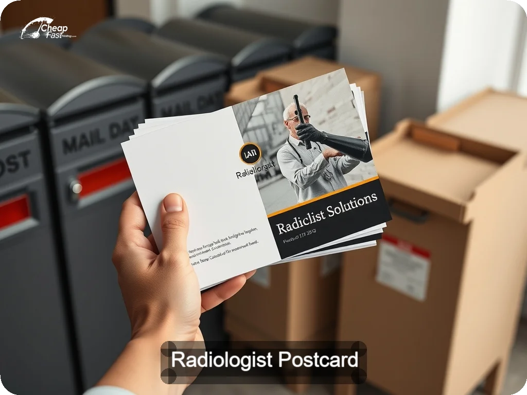 Radiologist Postcard Sample 05 · 6.5" x 9" design sample