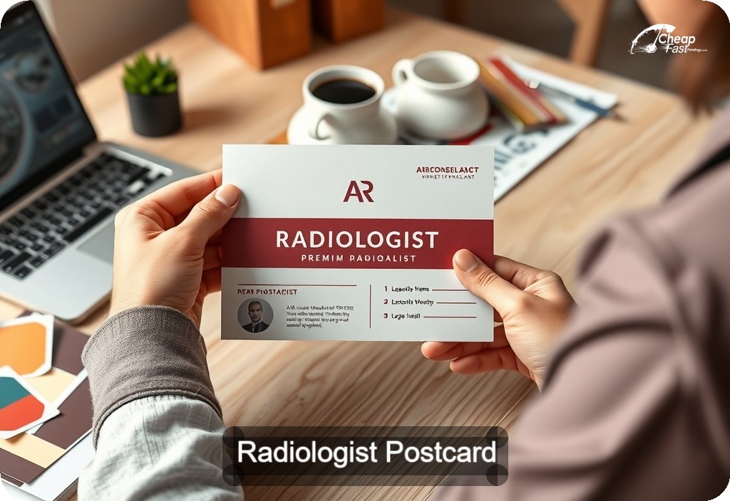 Radiologist Postcard Sample 07 · 4" x 6" design sample