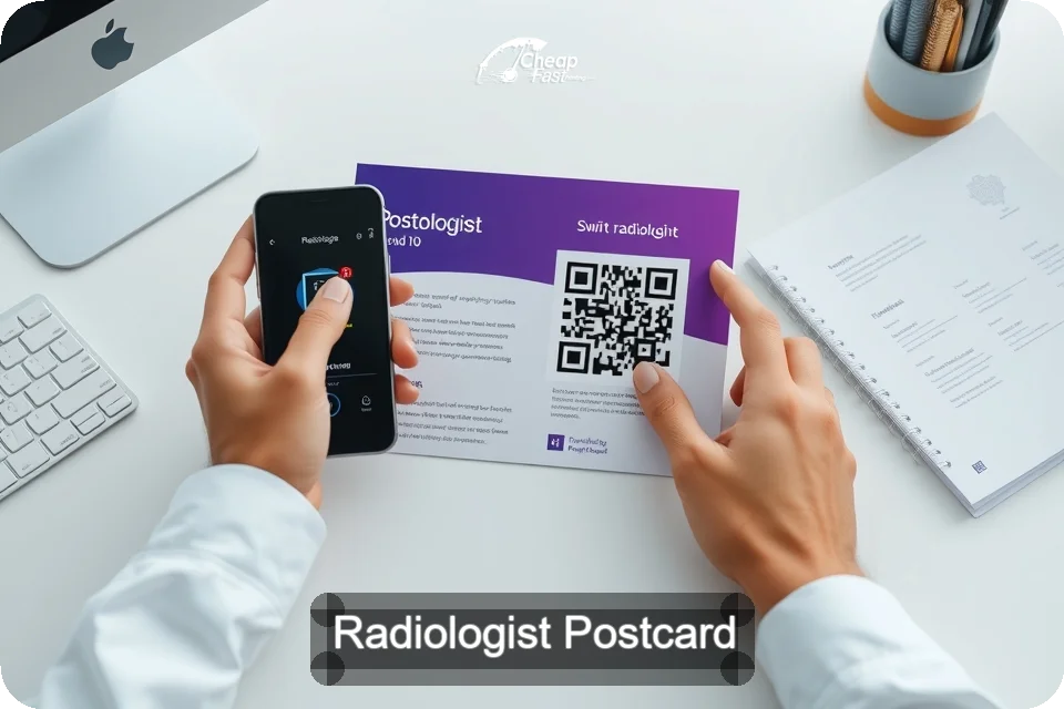 Radiologist Postcard Sample 09 · 6" x 9" design sample