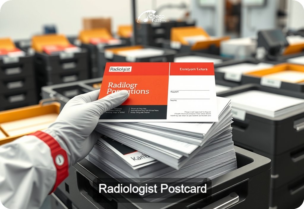 Radiologist Postcard Sample 10 · 6" x 11" design sample
