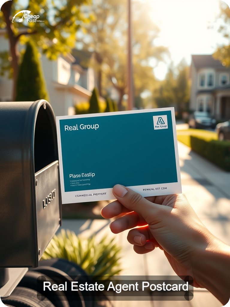 Real Estate Agent Postcard Sample 01 · 5" x 7" design sample