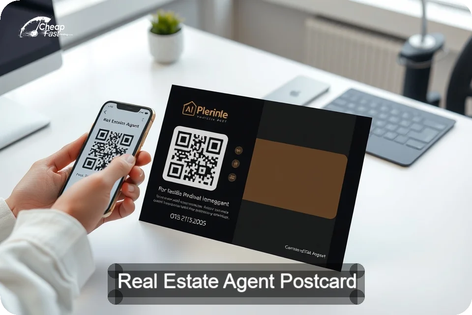 Real Estate Agent Postcard Sample 02 · 6" x 9" design sample