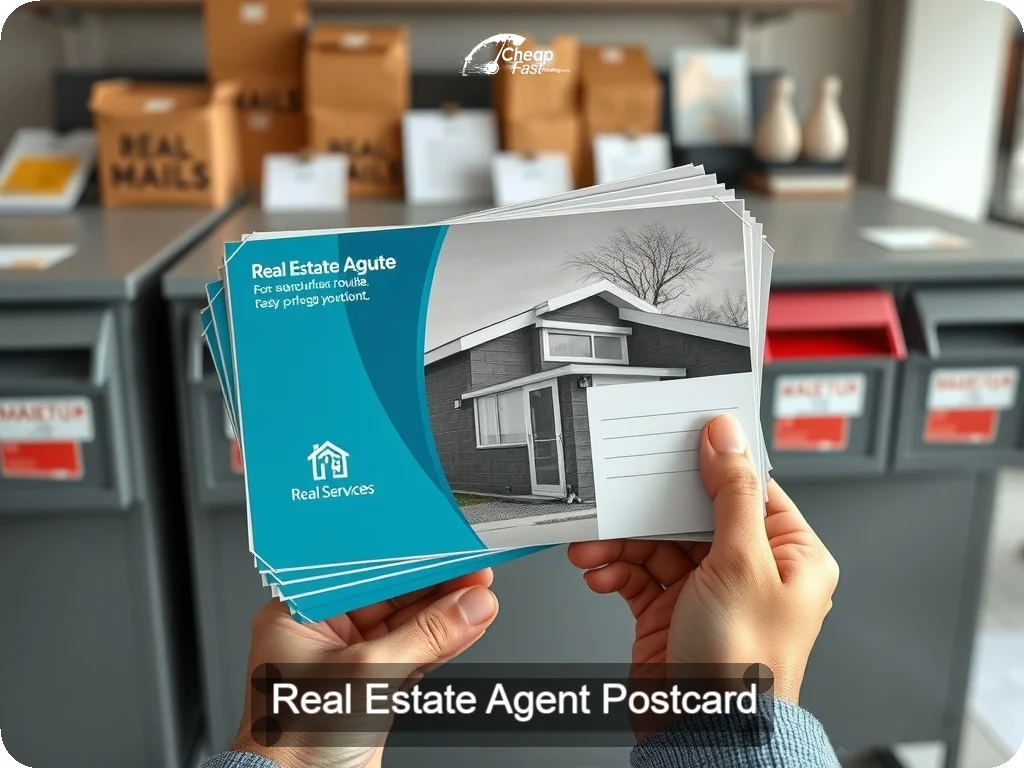 Real Estate Agent Postcard Sample 08 · 6.5" x 9" design sample