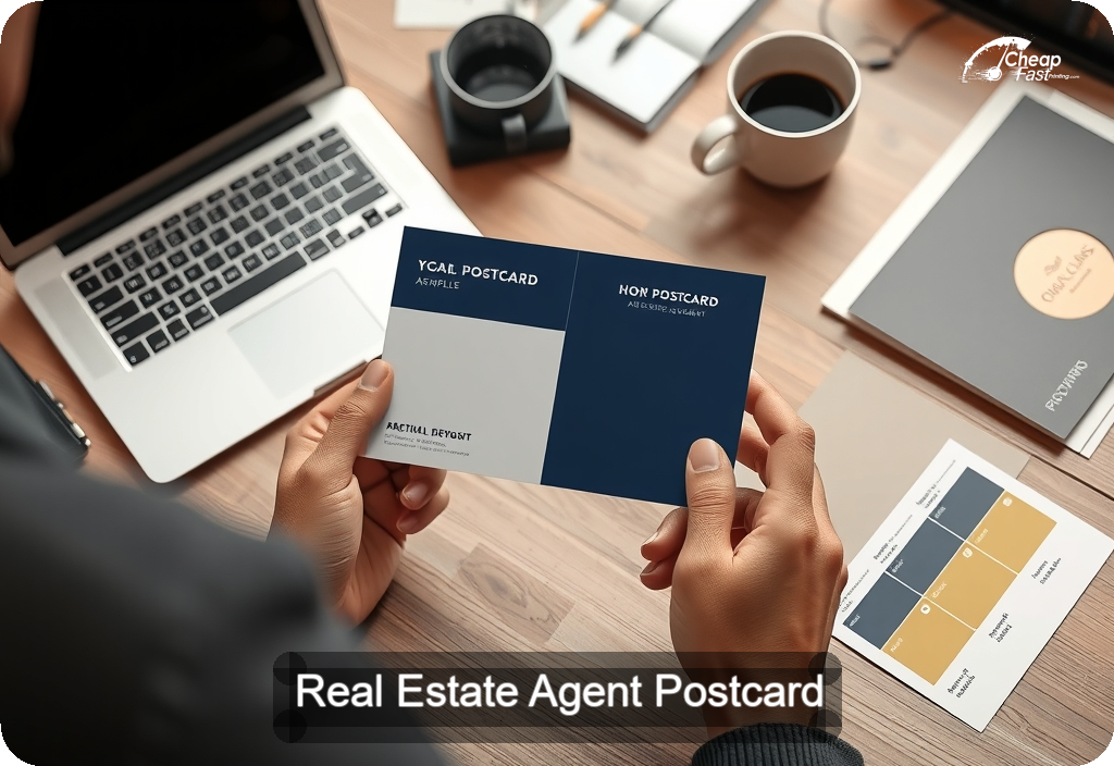 Real Estate Agent Postcard Sample 10 · 4" x 6" design sample