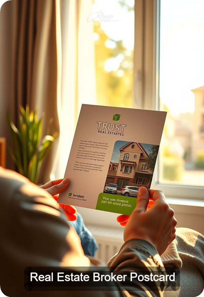 Real Estate Broker Postcard Sample 02 · 4.5" x 6.5" design sample