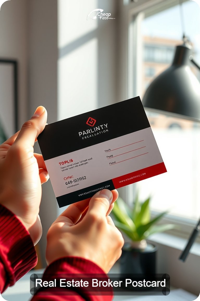 Real Estate Broker Postcard Sample 04 · 4.5" x 11" design sample