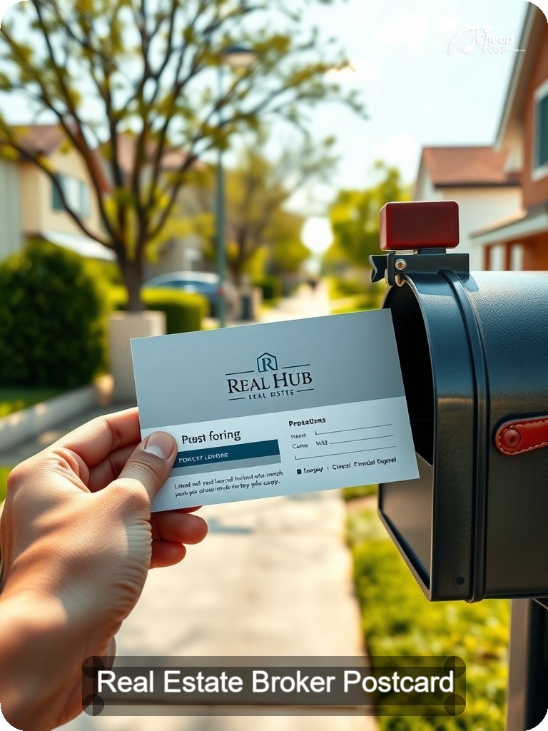 Real Estate Broker Postcard Sample 06 · 5" x 7" design sample