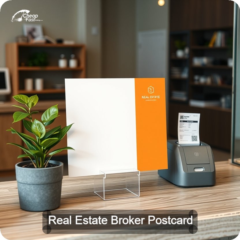 Real Estate Broker Postcard Sample 09 · 5" x 5" design sample