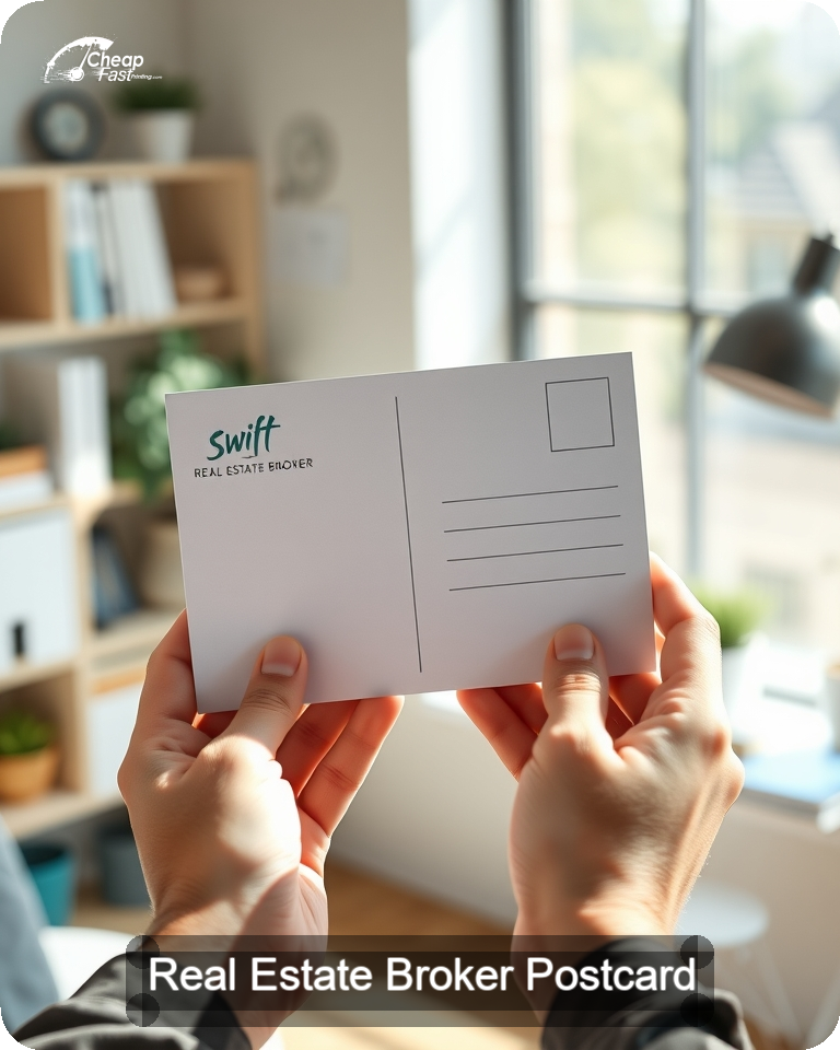 Real Estate Broker Postcard Sample 10 · 4.25" x 5.5" design sample