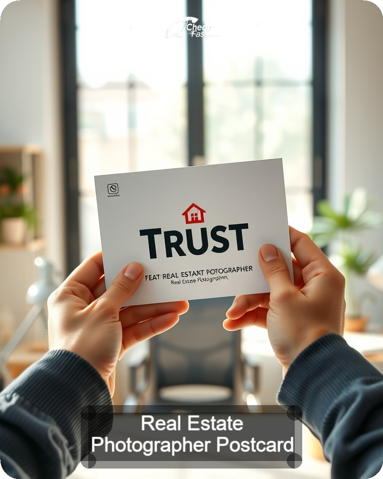 Real Estate Photographer Postcard Sample 08 · 4.25" x 5.5" design sample