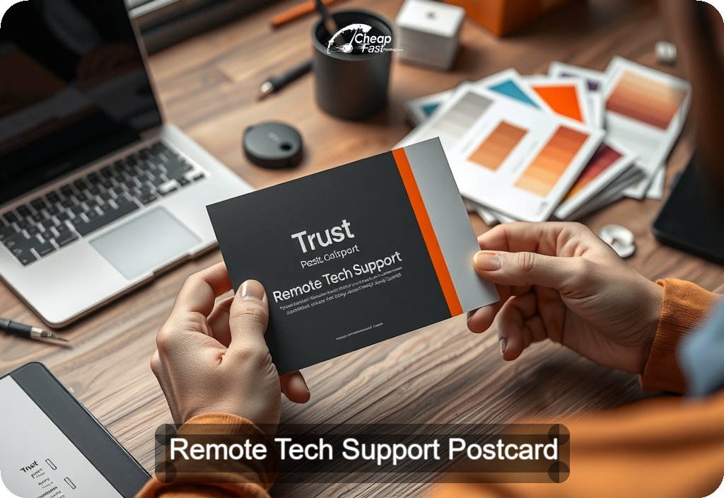 Remote Tech Support Postcard Sample 03 · 4" x 6" design sample