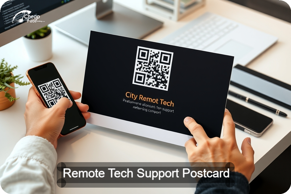 Remote Tech Support Postcard Sample 05 · 6" x 9" design sample