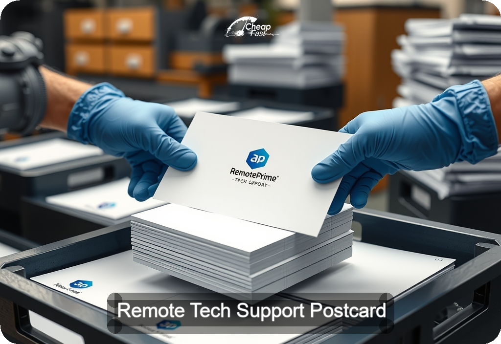 Remote Tech Support Postcard Sample 06 · 6" x 11" design sample