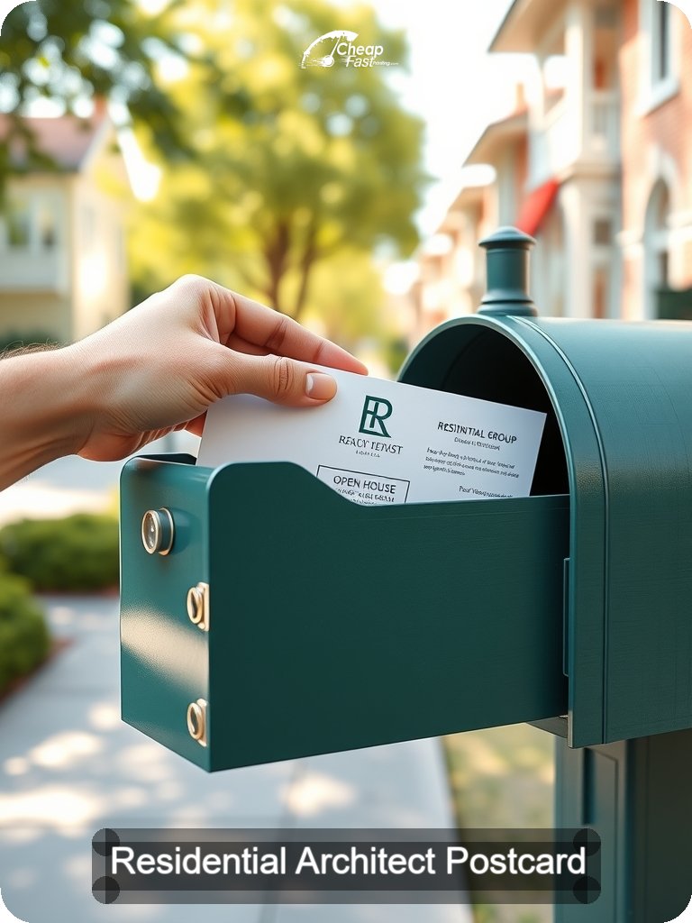 Residential Architect Postcard Sample 01 · 5" x 7" design sample