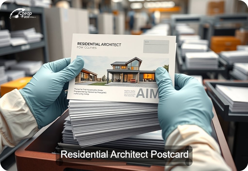 Residential Architect Postcard Sample 03 · 6" x 11" design sample