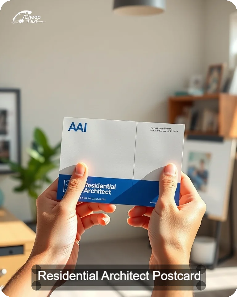 Residential Architect Postcard Sample 05 · 4.25" x 5.5" design sample