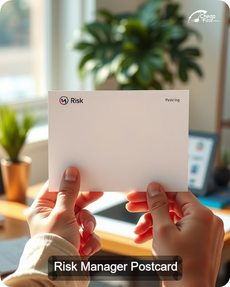 Risk Manager Postcard Sample 01 · 4.25" x 5.5" design sample