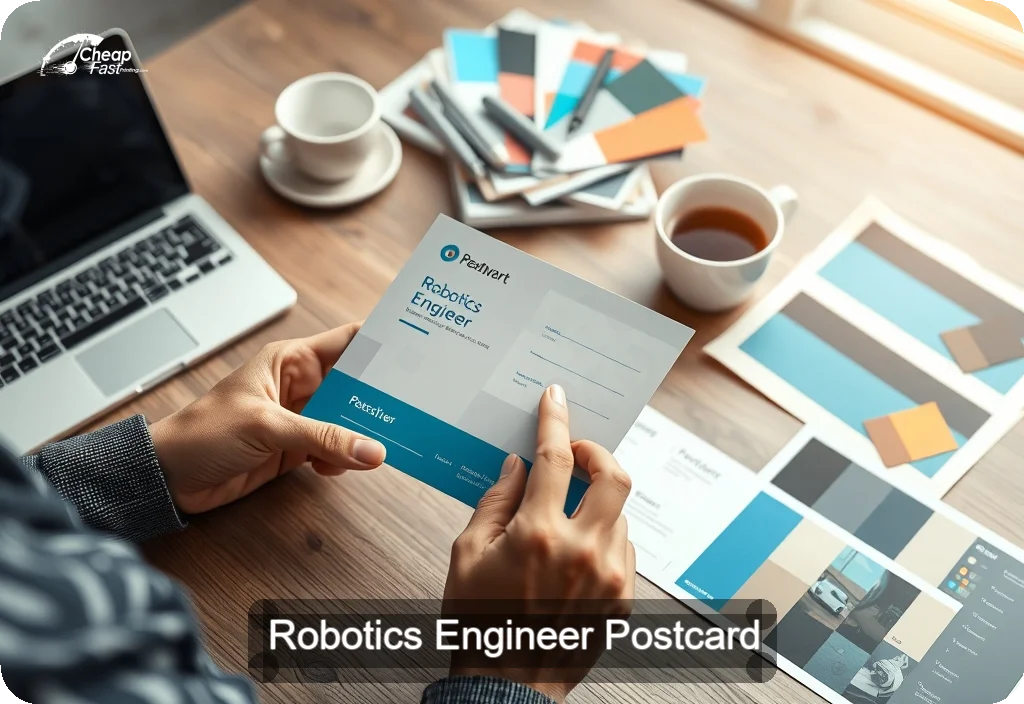 Robotics Engineer Postcard Sample 03 · 4" x 6" design sample