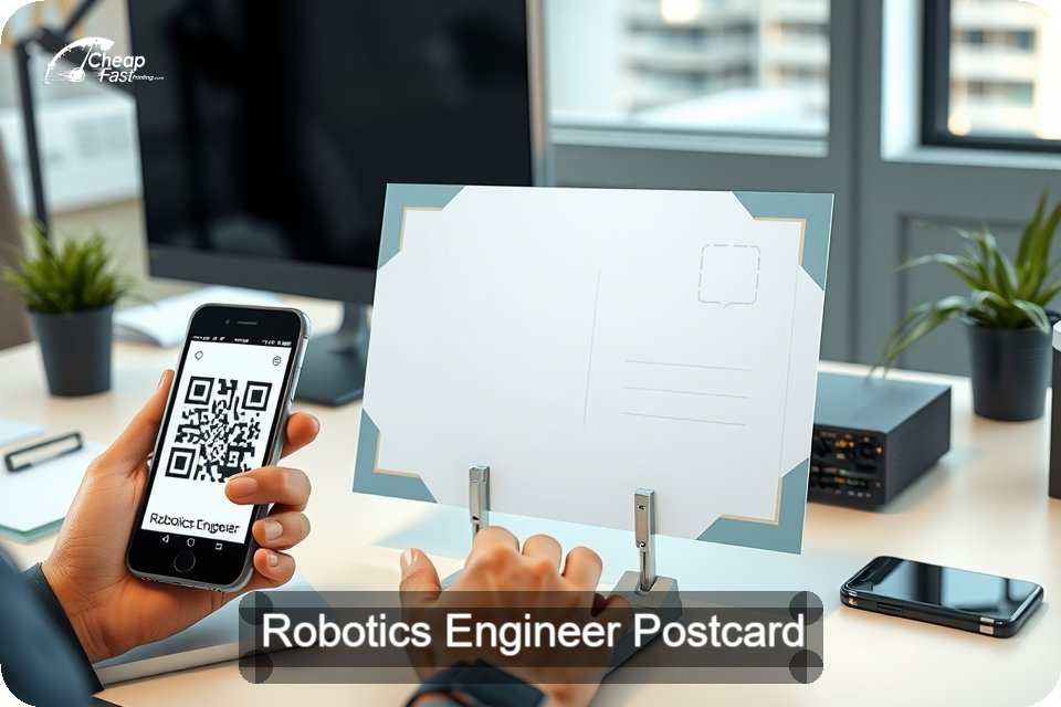 Robotics Engineer Postcard Sample 05 · 6" x 9" design sample