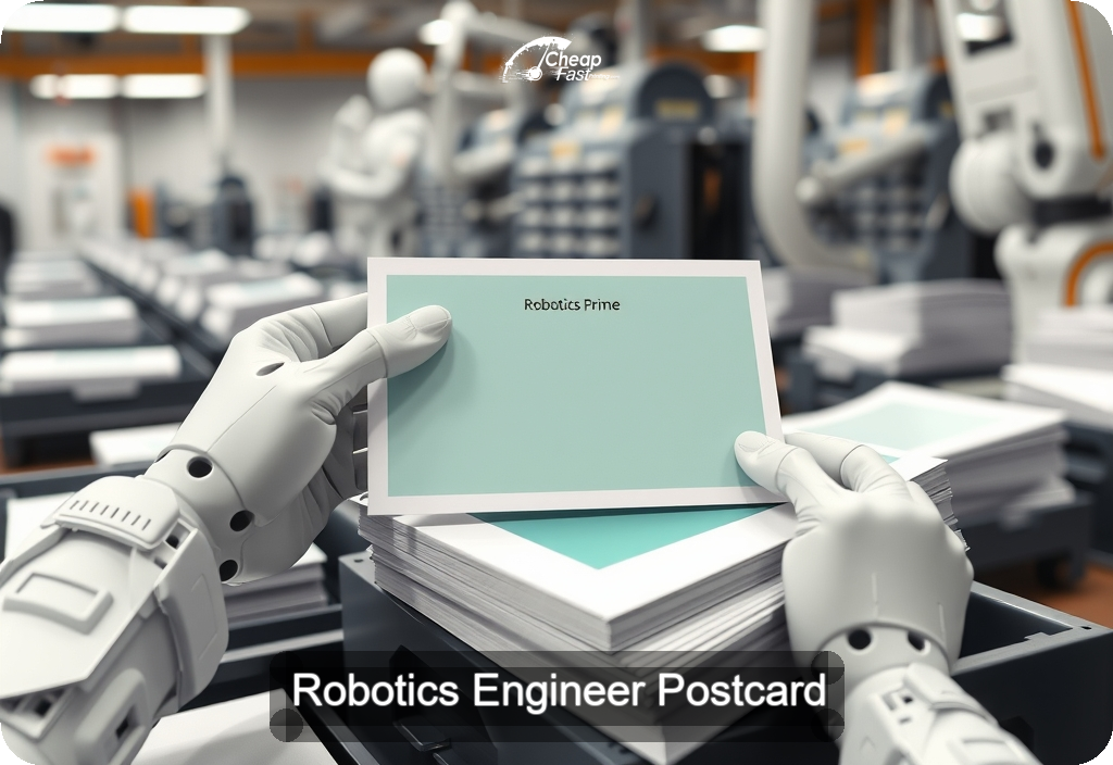 Robotics Engineer Postcard Sample 06 · 6" x 11" design sample