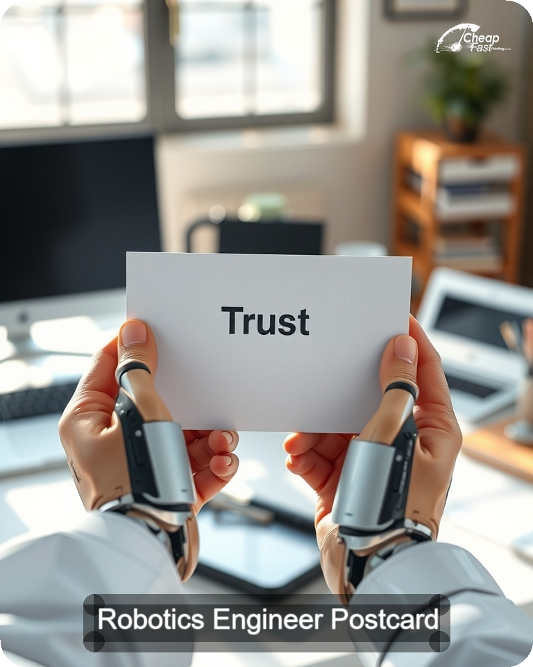 Robotics Engineer Postcard Sample 08 · 4.25" x 5.5" design sample