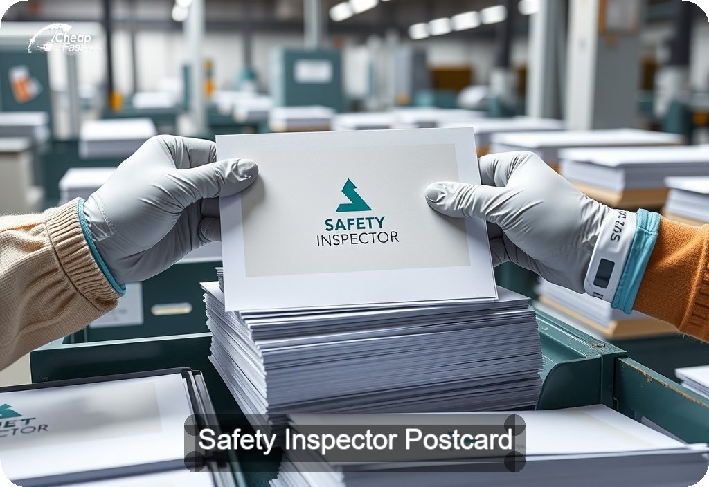 Safety Inspector Postcard Sample 05 · 6" x 11" design sample