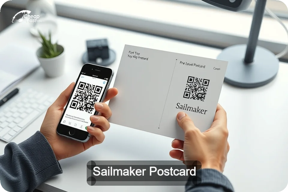 Sailmaker Postcard Sample 10 · 6" x 9" design sample