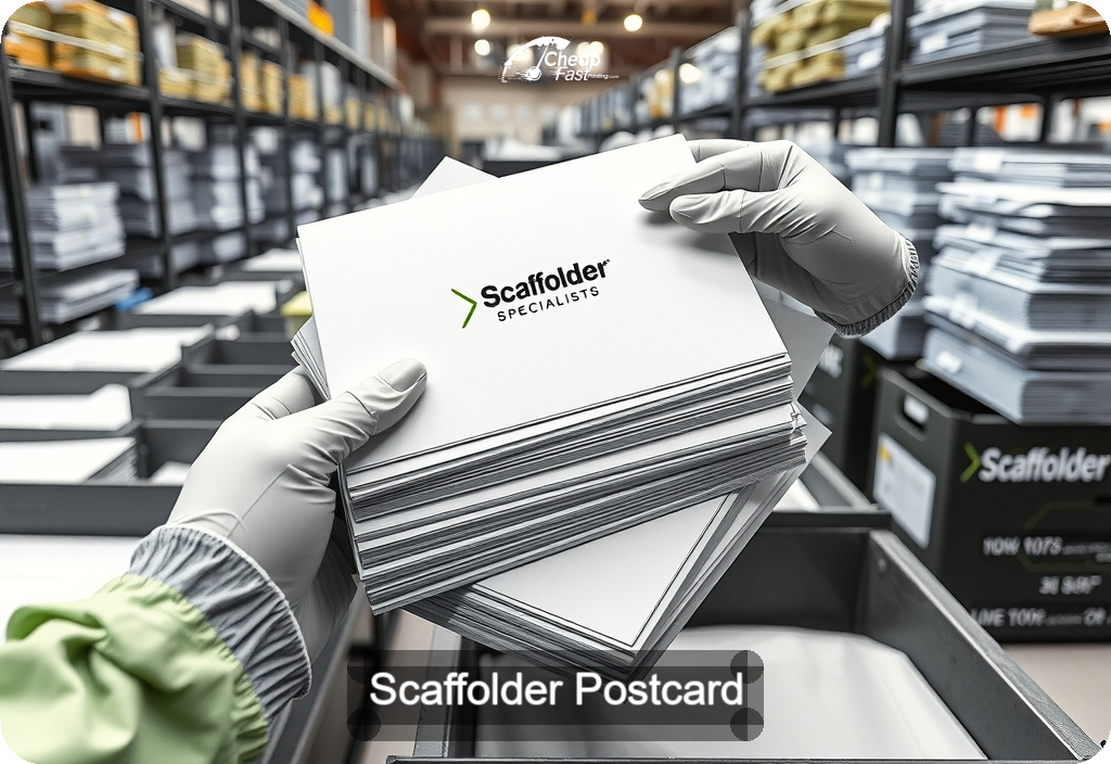 Scaffolder Postcard Sample 08 · 6" x 11" design sample