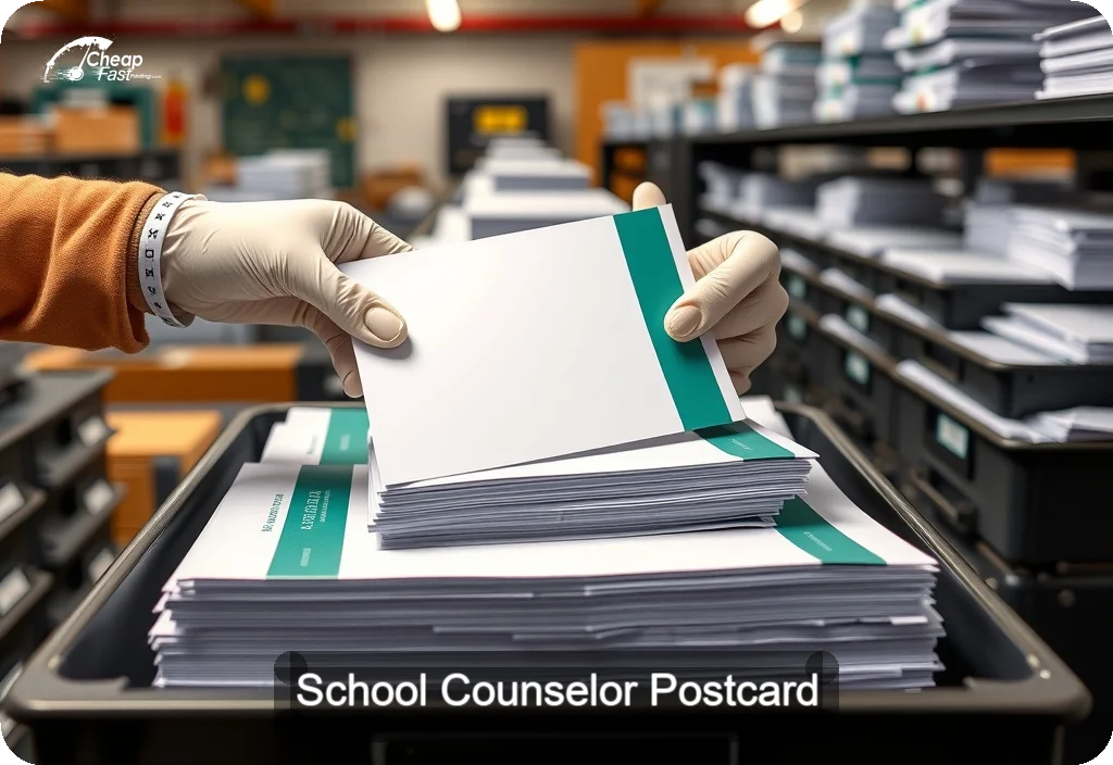 School Counselor Postcard Sample 06 · 6" x 11" design sample