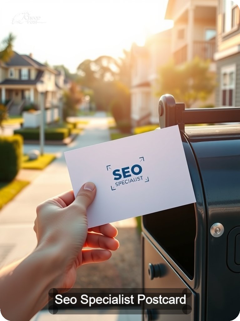 Seo Specialist Postcard Sample 07 · 5" x 7" design sample