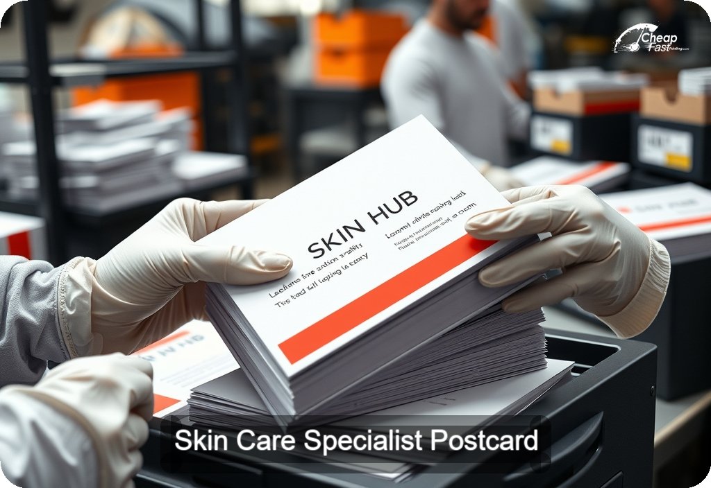 Skin Care Specialist Postcard Sample 04 · 6" x 11" design sample