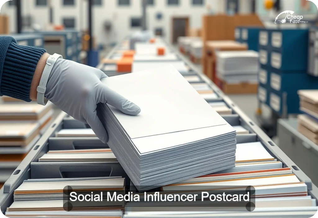 Social Media Influencer Postcard Sample 02 · 6" x 11" design sample