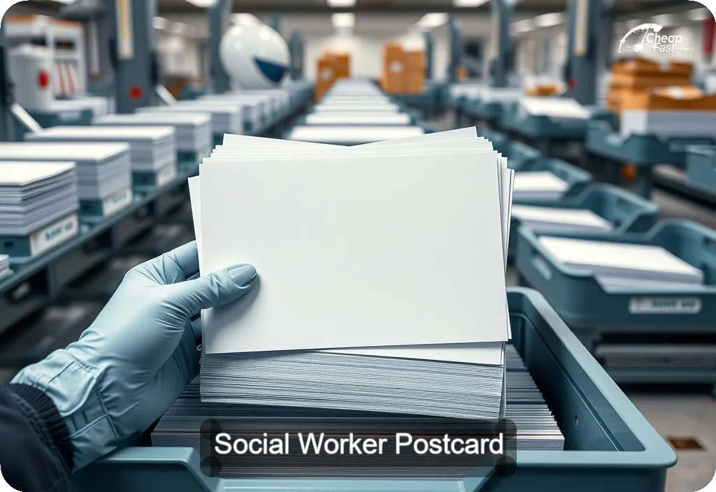 Social Worker Postcard Sample 04 · 6" x 11" design sample